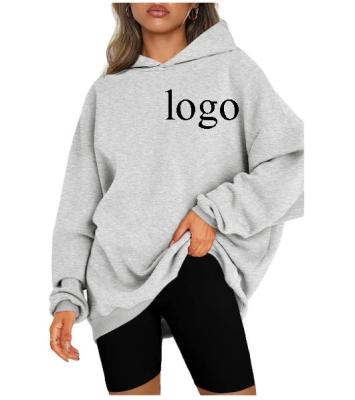 China Custom Women's Hoodie Anti-Shrink Woolen Hoodie Oversized Comfortable Casual Pullover Loose Lightweight Sweatshirt Autumn And Winter Clothing for sale