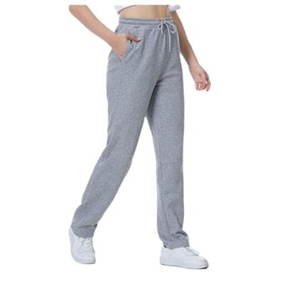 China Anti-Wrinkle Strength Manufacturer Customization Women's Sweatpants Microfleece Anti-Static Sweatpants With Pocket Leg Straight Sweatpants for sale