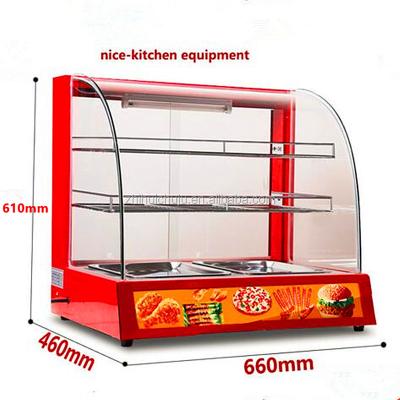 China Commercial Cookie Food Pie Heater/Food Display Showcase/Bread Heater for sale