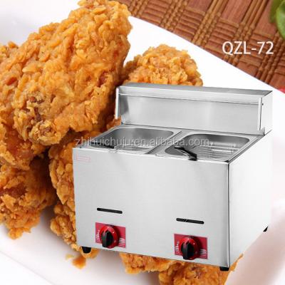 China KFC Stainless Steel Fried Chicken Gas Deep Fryer Commercial Deep Fryer for sale