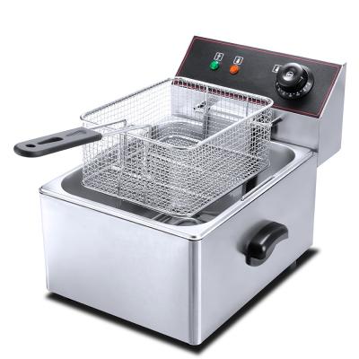 China Heat protection function temperature control snack equipment electric deep fryer for sale