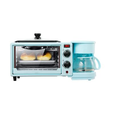 China Outdoor Multifunctional Oven Toasted Sandwich with Electric Coffee Maker Machine with Toast Oven 3 in 1 Breakfast Maker for sale