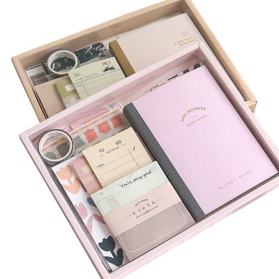 China Cute Hardcover Book 122 Pcs Design Stationery Supplies Products Gift Set of Unique Hardcover Notebook for sale