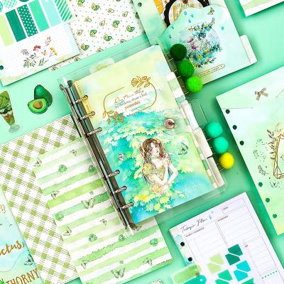 China Mini pvc kawaii loose-leaf book small fresh color inside pages planner hand accounts book girl stationery products for sale