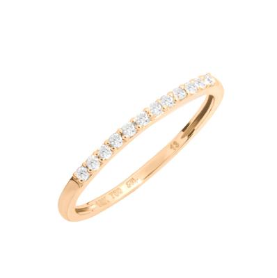 China 18K gold 18K gold 0.10 carat T.W. Diamond Eternity Diamond Ring for sale