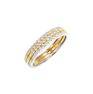 China 18K gold 18K gold 0.10 carat T.W. Diamond Eternity Diamond Ring for sale