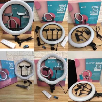 China Hot Sale PORTABLE Led Photography Selfie Ring Light With Phone Holder Ring Light With Tripod Stand 18Inch Ring Light With Stand for sale