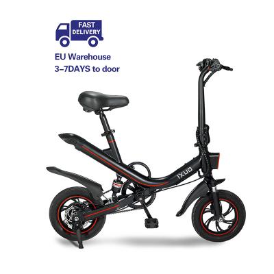 China Aluminum Alloy Eu Warehouse 36v 350w Lithium Alloy Frame Folding E Bike With Pedal Mountain Urban Road Leisure 7.8ah 25km/h Electric Bicycle for sale