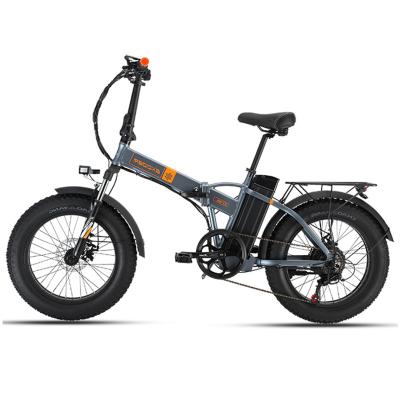 China NEW Powerful 2022 Aluminum Alloy Drop Shipping CE 500W Motor 13Ah Lithium Battery E Bike 48V 20 Inch Fat Tire Smart Folding Electric Bicycle for sale