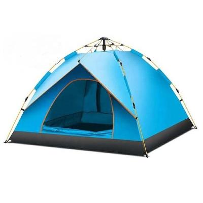 China Straight Tying Type 3-5 Person Outdoor Family Camping Tents Waterproof PU1500 Picnic Tent Three Seconds To Set Up The Tent for sale