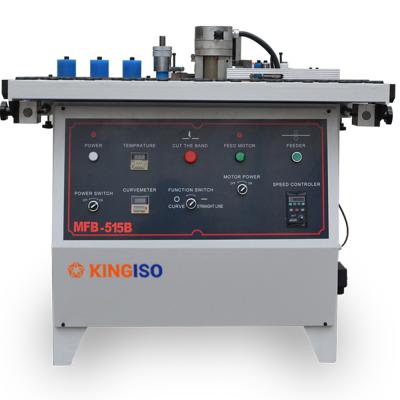 China KINGISO MFB515B Mini Dual Machinery Repair Shops Factory Direct Selling MDF PVC Edge Trimmer Manual Edging Machine for sale