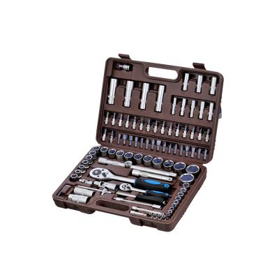 China Wholesale 94pcs CRV Mechanics Wrench Socket Repair Tool Kit Multi Tool Steel Professional Auto Combination Mixed Supplier Tool Fuction Tool Kit for sale