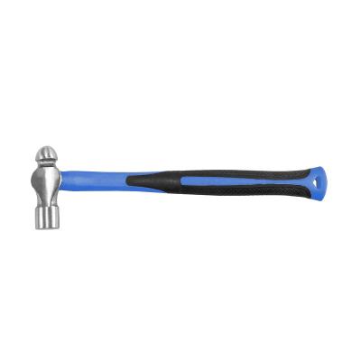 China Covering Professional Hot Selling China Factory Custom Hiyes Carbon Steel Hand Tool 1/2LB High Quality Ball Pein Hammer Fiberglass Handle for sale