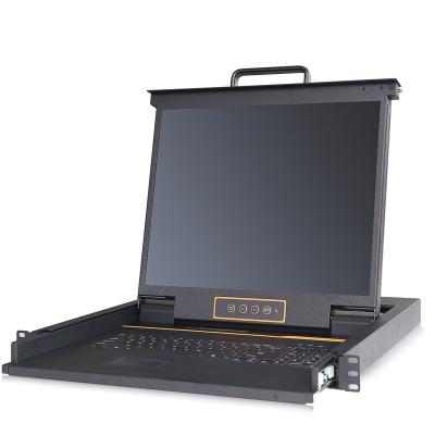 China KVM Compatibility JD19011U Single Port Rack-Mount LCD KVM Console - 19 Inch - USB + VGA Support for sale