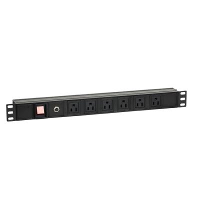 China 6/8/10/12 USA Industrial Port PDU With A Light Surge Protection For Vertical Horizontal Mounting for sale