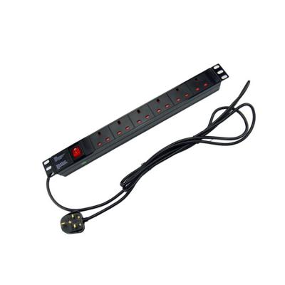 China Cold roll steel/aluminum/plastic as optional 30a 220v UK standard basic universal PDU with CE rohs certificate for server part for sale