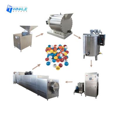 China Frying Oil Factory M M Automatic Chocolate Bean Printing Machine Maker Chocolate Mold Bean for sale