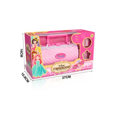 China Skin Friendly; Washable Hot Sale Princess Cosmetics Toys Kids Pretend Play Beauty Makeup Set Skin Friendly Make Up Bag Kit Toys for sale