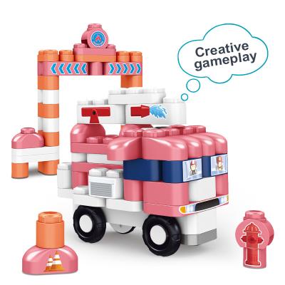 China High quality intellectual development environmental protection city fire building block creative toys for sale