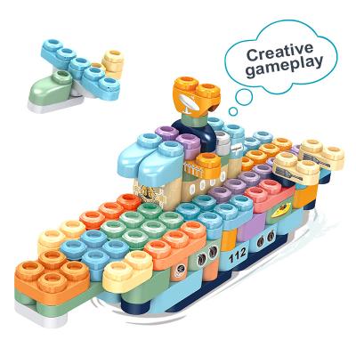 China Intellectual development aircraft carrier series (110PCS) children learning and education building blocks set, gift for boys and girls for sale