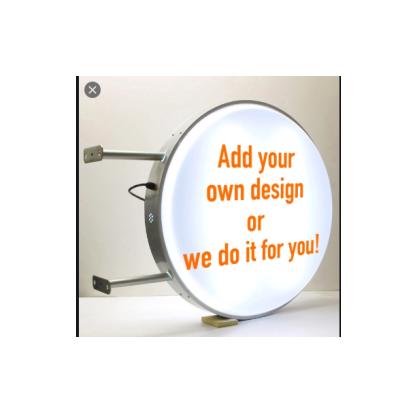 China Adertising Display 60cm Round LED Light Box Sign / Single Sided Circular Wall Mount Lightbox for sale