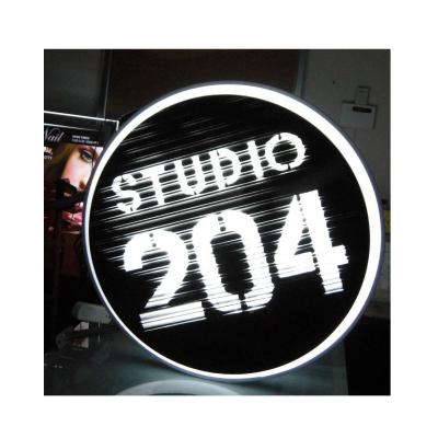 China Eco - Friendly Circular Light Box Round Light Box Signs Illuminated Signage for sale