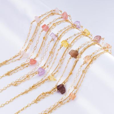 China Lady Charm Summer Handmade Beaded Bracelet Designer Fashionable Coloful Stone Hand Chain Lady's Bangle Jewelry for sale