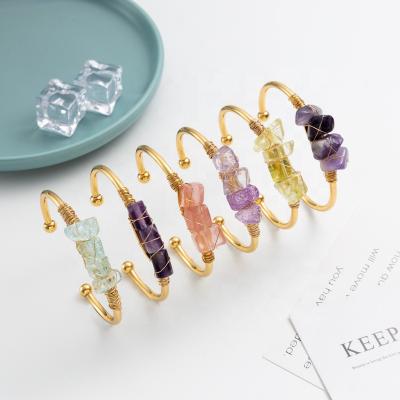 China CLASSIC Gemstone Beaded Bracelet Summer Friendship Charm Bracelet Women Designer Cuff Bracelet Natural Stone for sale