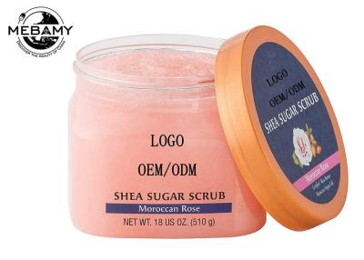 China Shea Sugar Moroccan Rose Body Scrub Exfoliting Moisturizes And Whitening for sale