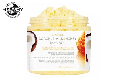 China Deep Exfoliating Skin Care Body Scrub Coconut Milk / Honey Comb Reduces Oiliness for sale