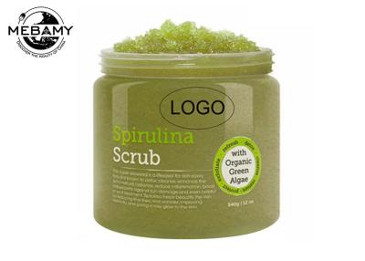 China Natural Spirulina Skin Care Body Scrub 250g Dead Sea Salt Prevent Wrinkles for sale