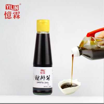 China Used for high quality 200ml sushi glass bottle tonkastu sauce ready for japanese food with private label for sale