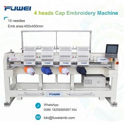 China Computer Fuwei embroidery machine flat/cap/T-shirt embroidery machine for tajima 4 head embroidery machine for sale