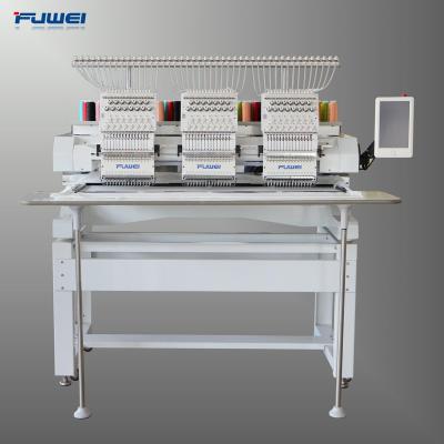 China Fuwei of hotels 2020 new 3 heads pattern embroidery machines, ulti heads embroidery machine as tajima type for sale