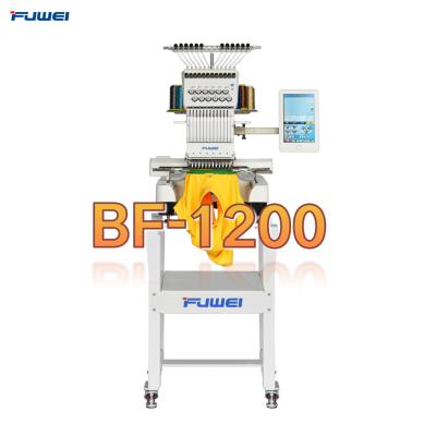 China Garment Shops FUWEI Newest Automated Embroidery Machine Small Home Used Machine For Garment for sale