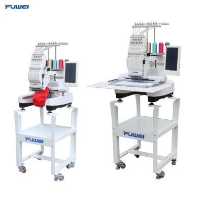 China Garment Shops Newest FUWEI Home Used Computerized Small Single Head Embroidery Machine for sale