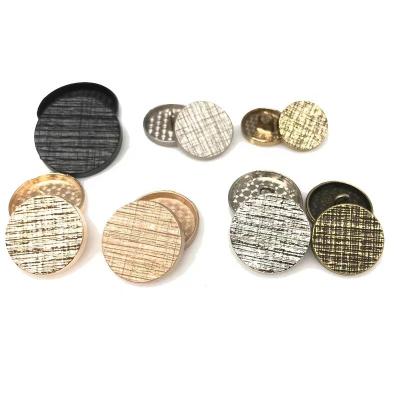 China Wholesale Retro High Quality Simple Buttons Washable Metal Sewing Buttons With High Feet For Coat for sale