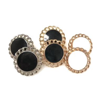 China Wholesale New Design Washable High Quality Cavity New Fancy Foot Button Metal Button For Coat for sale