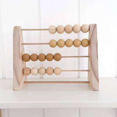 China New Zealand pine wood abacus wood - wooden counting abacus, learning toys, Montessori Waldorf learner homeschooling for sale