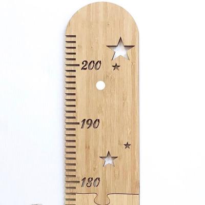 China Educational DIY toys personalized wooden growth chart ruler kids growth chart baby shower gift, family keepsake, nursery decor for sale