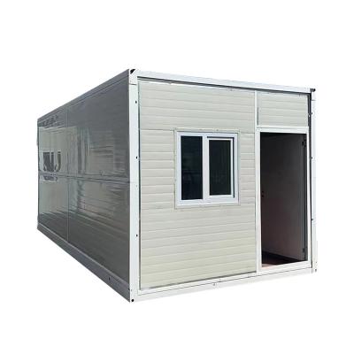 China Prefab Modular Folding Collapsible Foldable Tiny Container 20ft Quick Assembly Quick Build Container House Camping Container Office Portable for sale