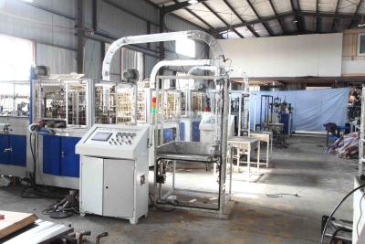 China High Speed Disposable Paper Tea Cup Making Machine 90-110 Cups/min for sale