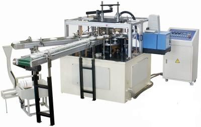 China High Efficiency Automatic Disposable Paper Lid Making Machine With Hot Melt Glue Box for sale