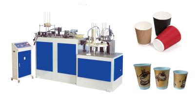 China Automatic Double Wall Hollow Paper Cup Sleeve Machine 380V / 50HZ for sale