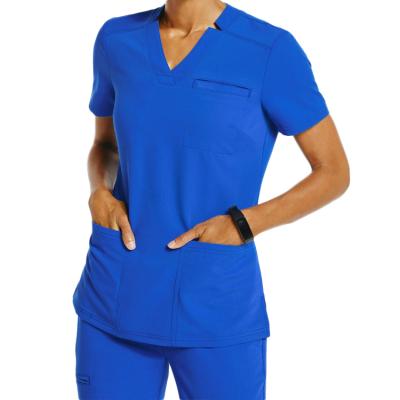 China 2021 Nurse Uniform Medical Scrubs Wholesale Comfortable Breathable Good Quality Spandex Stretch Fashionable Hospital Scrub Uniforms for sale