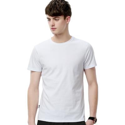 China Anti-Wrinkle Short Sleeve T-shirt Male Casual Cotton Couples Lovers Clothes Oversized White Color Men's T-Shirts for sale