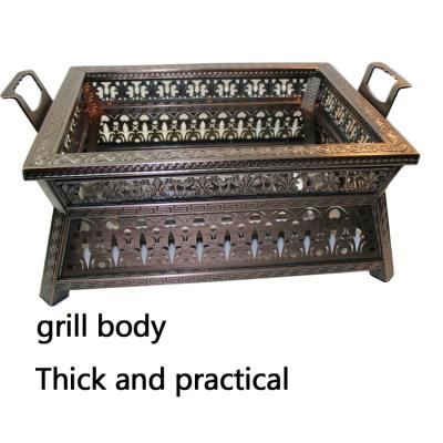 China Custom Mini BBQ Grill Portable Style Outdoor Camping Charcoal BBQ Grillbbq Folding Charcoal Grill Easily Cleaned for sale