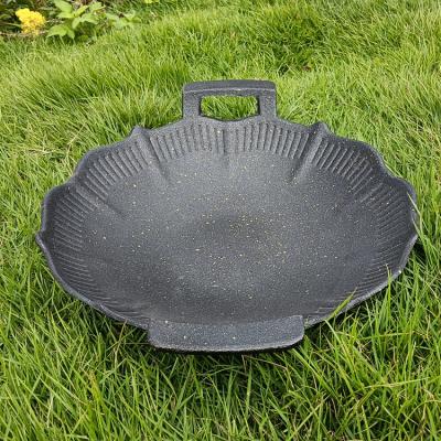 China Disposable multi-functional stove outdoor grill non stick cookware pan cast iron grill panBarbecue dish for sale