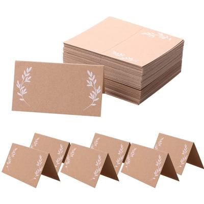 China High Quality White Cardboard Wedding Favors Friendly Ornaments Feast Table Marker Number Cards for sale