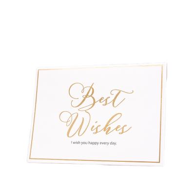 China Durable Bulk Embossing Gold Foil Holiday High Quality Handmade Wedding Greeting Cards for sale